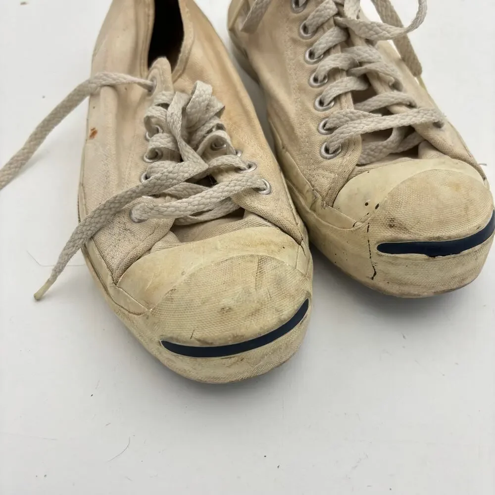 Vintage 90s Jack Purcell Shoes Sneakers Men's 7.5 USA Women's 9.5 Distressed - Picture 15 of 16